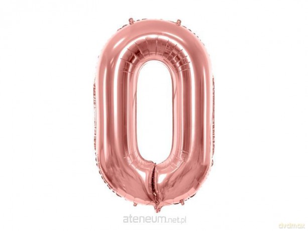 Balon foliowy 0 86 cm różowe złoto