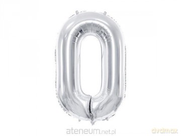 Balon foliowy 0 86 cm srebrny