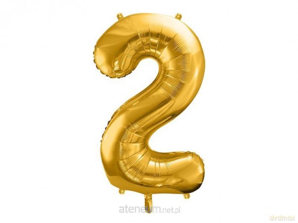 Balon foliowy 2 86 cm złoty