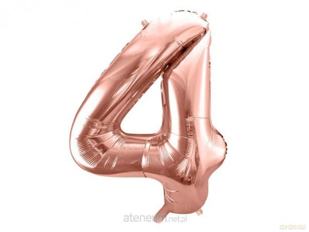 Balon foliowy 4 86 cm różowe złoto
