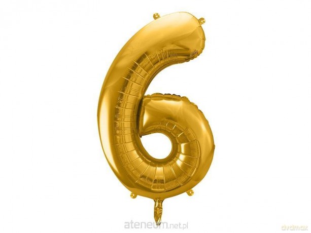 Balon foliowy 6 86 cm złoty