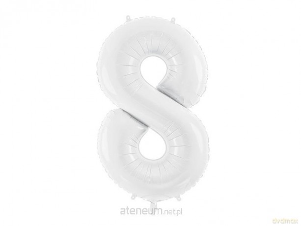 Balon foliowy 8 86 cm biały