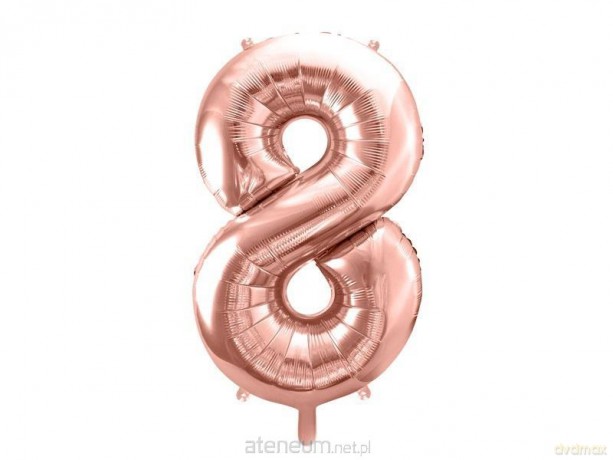 Balon foliowy 8 86 cm różowe złoto