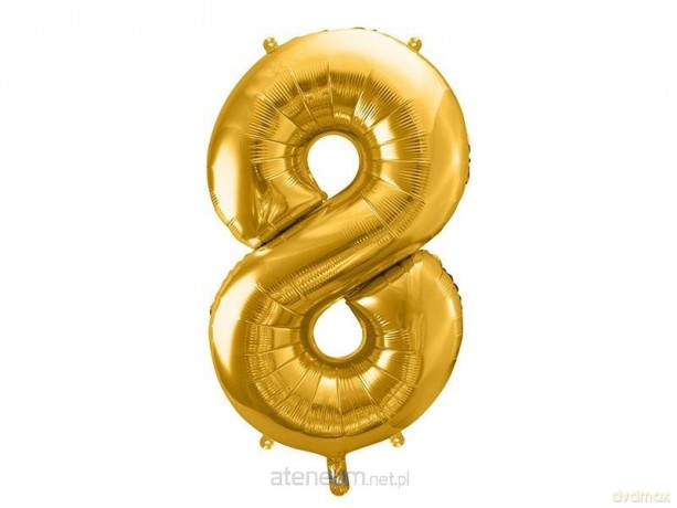 Balon foliowy 8 86 cm złoty