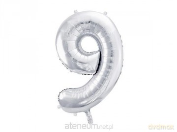 Balon foliowy 9 86 cm srebrny