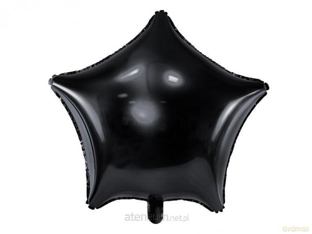 Balon foliowy Gwiazdka 48 cm czarna