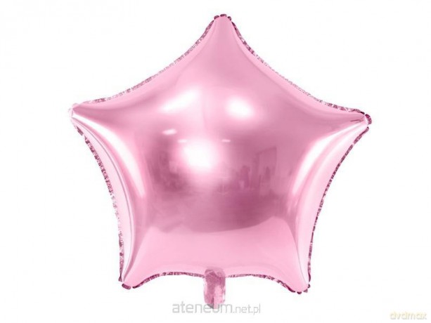 Balon foliowy Gwiazdka 48 cm jasny róż