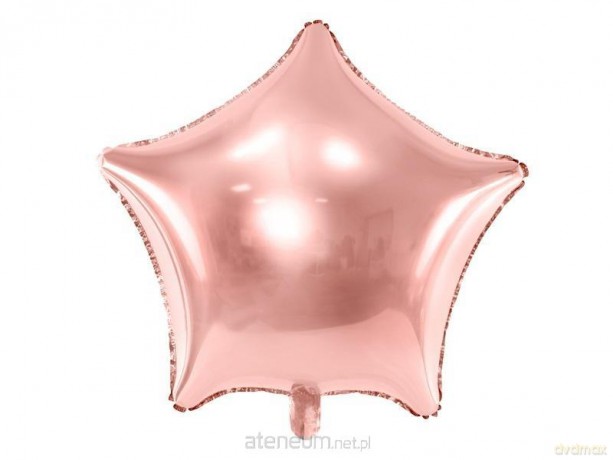 Balon foliowy Gwiazdka 48 cm różowe złoto