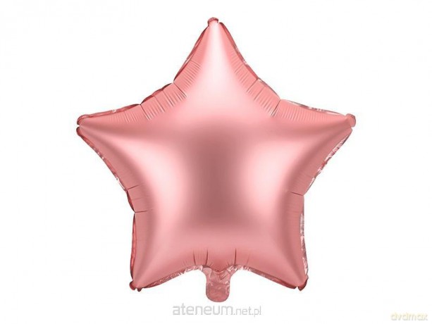 Balon foliowy Gwiazdka 48 cm różowe złoto