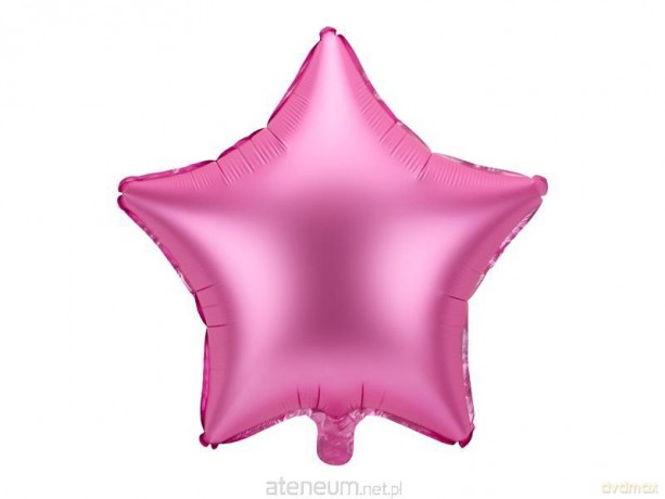 Balon foliowy Gwiazdka 48 cm różowy