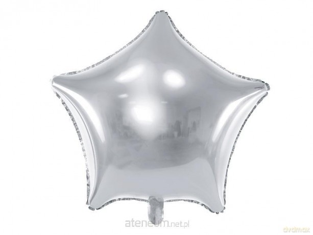 Balon foliowy Gwiazdka 48 cm srebrna