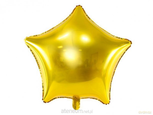 Balon foliowy Gwiazdka 48 cm złota