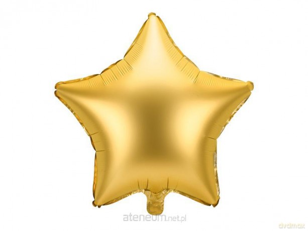 Balon foliowy Gwiazdka 48 cm złoty