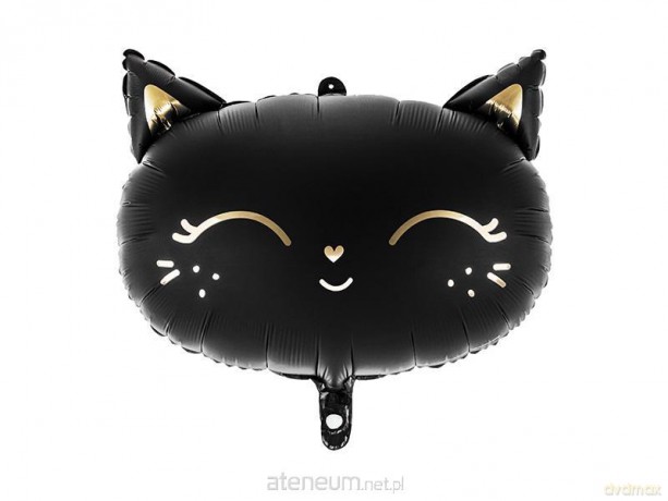 Balon foliowy Kotek 48x36 cm czarny