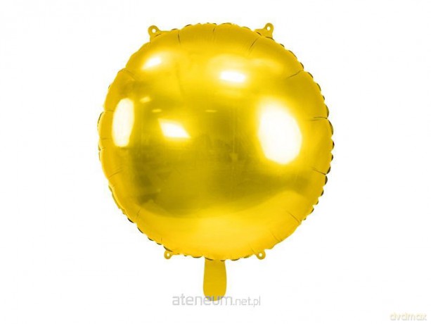 Balon foliowy okrągły Pastylka 59 cm złoty