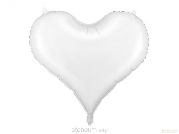 Balon foliowy Serce 75x64,5 cm biały
