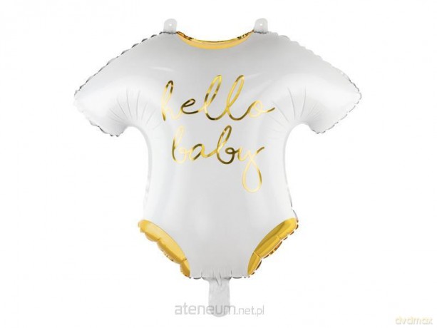 Balon foliowy Śpioszki Hello Baby białe 51x45 cm
