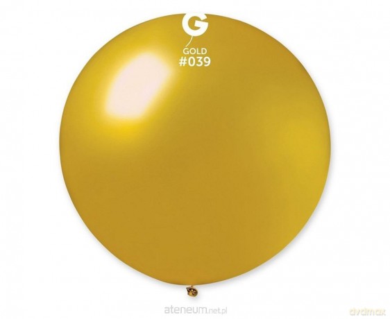 Balon kula metaliczna złota 80 cm 10 szt