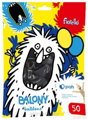 Balon Metal 10 czarny 50 szt