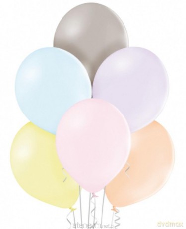 Balony B105 pastelowe makaroniki MIX 30 cm 100 szt