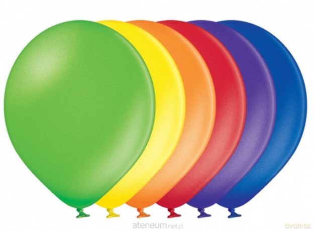 Balony B85 metaliczne MIX 27 cm 100 szt