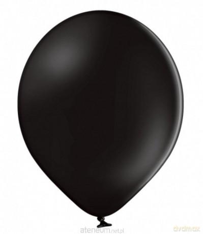 Balony B85 pastelowe czarne 27 cm 100 szt