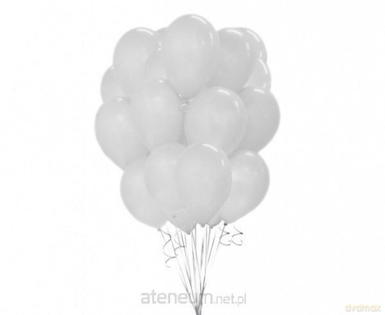 Balony Beauty&Charm metaliczne białe 30 cm 50 szt