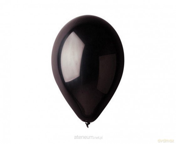 Balony Beauty&Charm metaliki czarne 50 szt