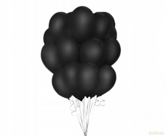 Balony Beauty&Charm pastelowe czarne