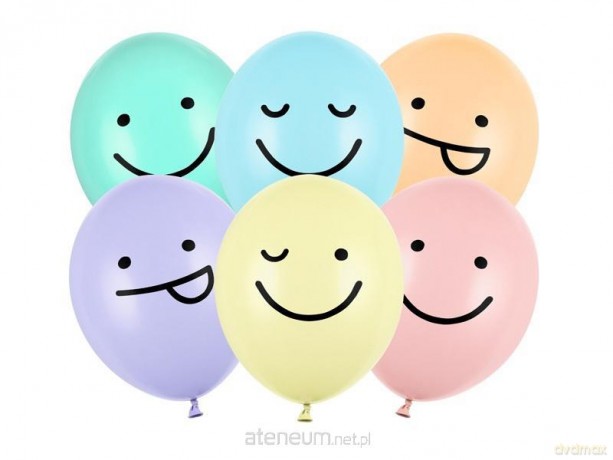 Balony Buźki 30 cm 6 szt
