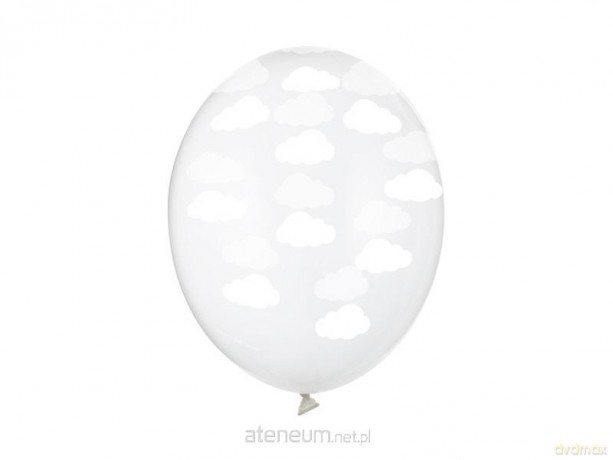 Balony Chmurki Crystal Clear 30 cm 50 szt