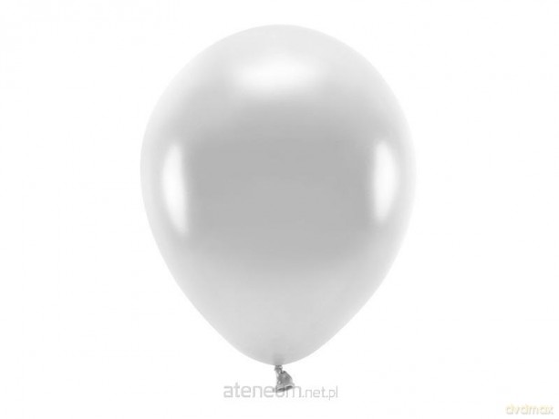 Balony Eco srebrne 30 cm 10 szt