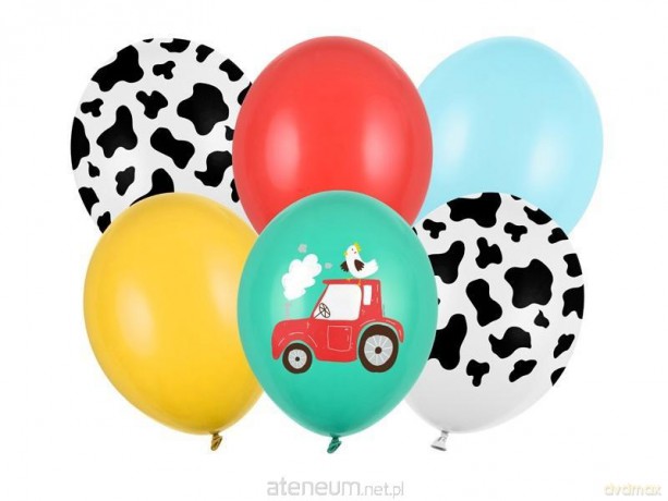 Balony Farma 30 cm 6 szt