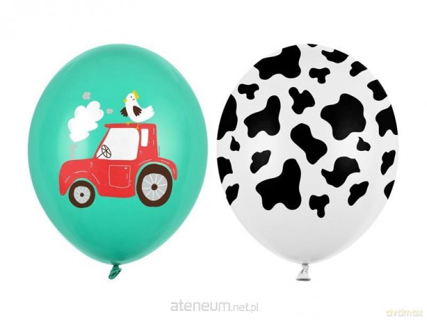 Balony Farma MIX 30 cm 50 szt