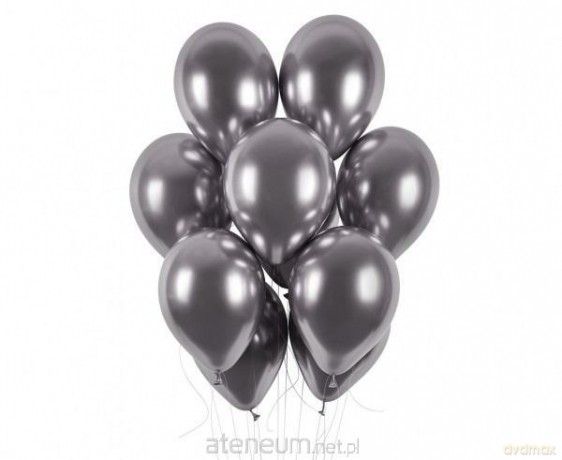 Balony GB120 shiny grafitowe 33 cm 50 szt
