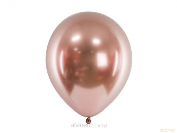 Balony Glossy różowe złoto 30 cm 50 szt