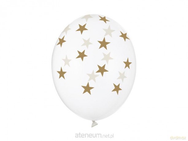 Balony Gwiazdki Crystal Clear 30 cm 50 szt