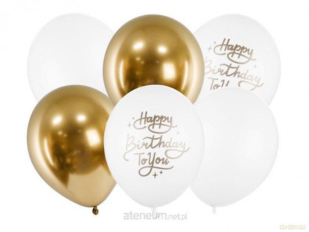 Balony Happy Birthday To You 30 cm 6 szt