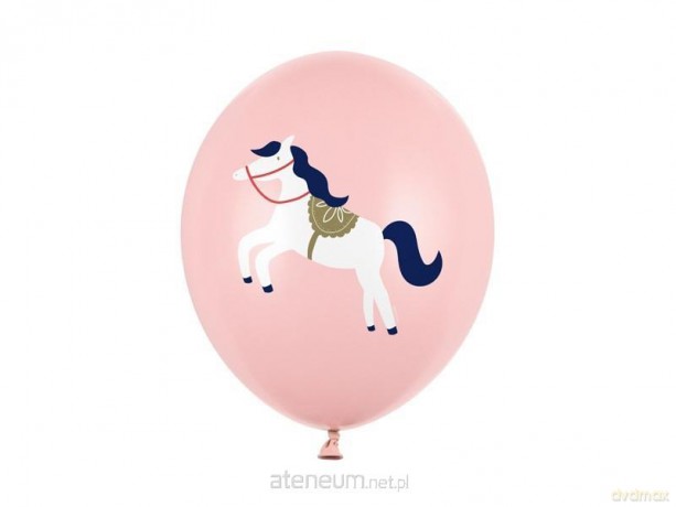 Balony Konik Pastel Pale Pink 30 cm 6 szt