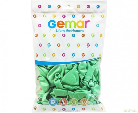 Balony makaroniki miętowe 30 cm 100 szt