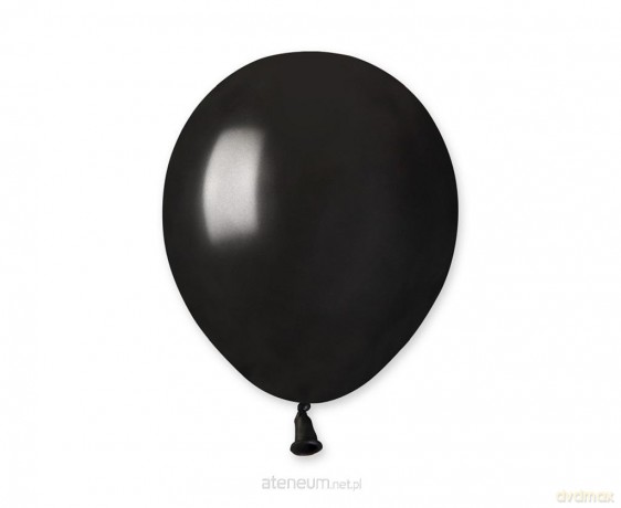 Balony metaliczne czarne 100 szt