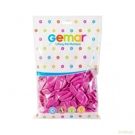 Balony metaliczne różowe 25 cm 100 szt.