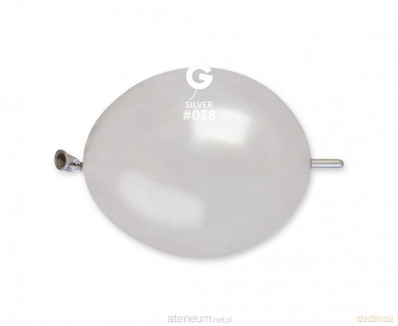 Balony metaliczne srebrne do girland 100 szt