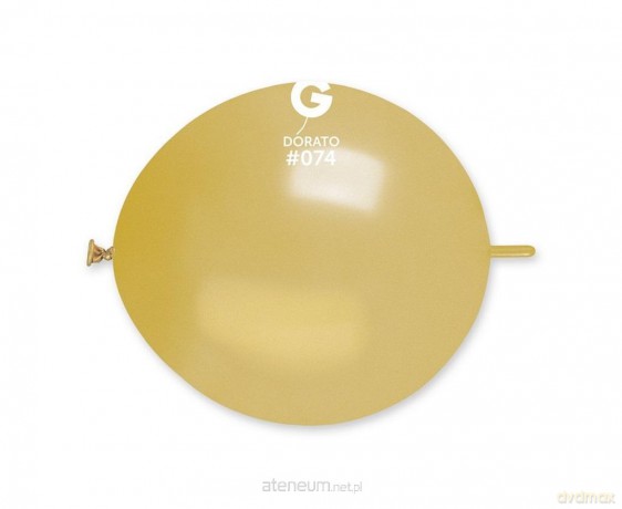 Balony metaliczne złote Dorato do girland 100 szt
