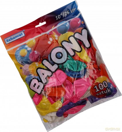 Balony metalizowane 26 cm 100 szt