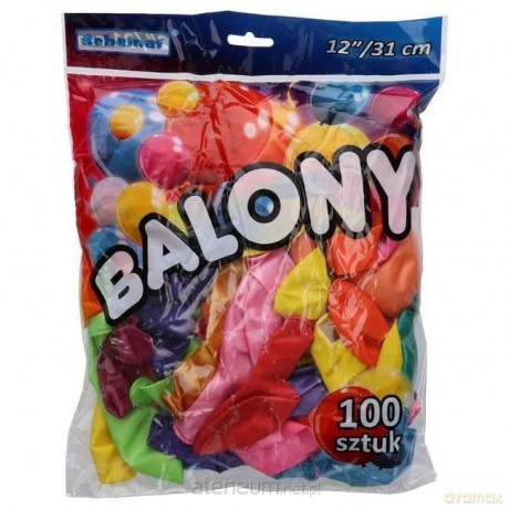Balony metalizowane 31 cm 100 szt