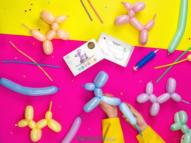 Balony modeliny pastelowe 130 cm pompka MIX 30 szt