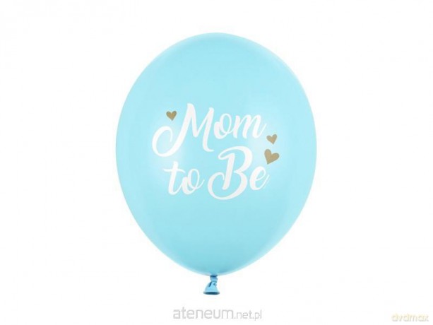 Balony Mom to Be Pastel Light Blue 30 cm 50 szt