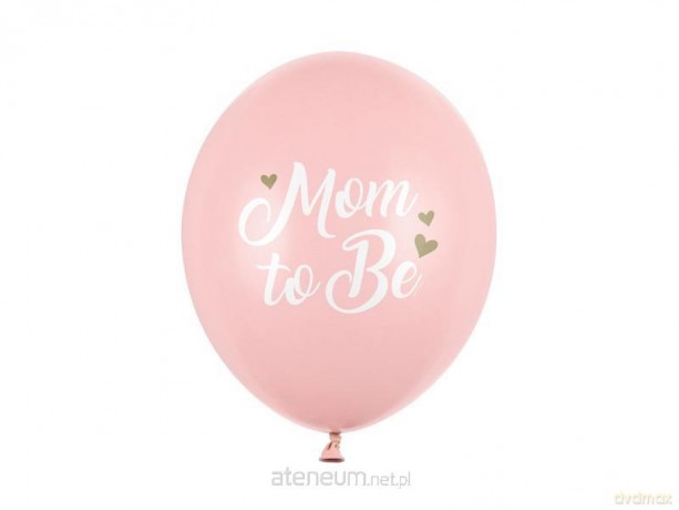 Balony Mom to Be Pastel Pale Pink 30 cm 50 szt