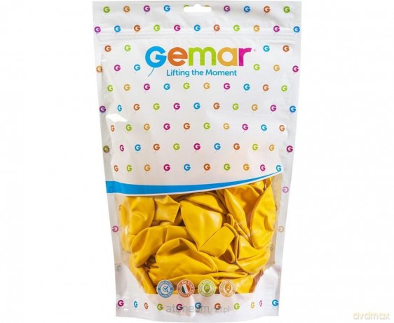 Balony pastelowe ciemnożółte 33 cm 50 szt